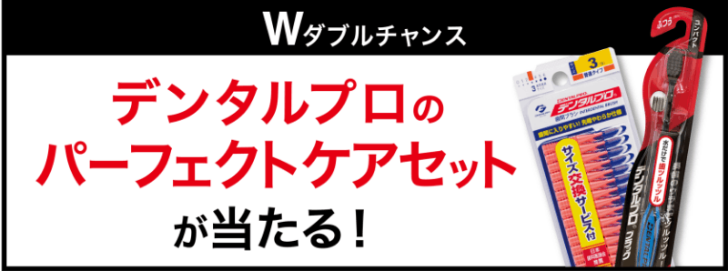 Wダブルチャンス デンタルプロのパーフェクトケアセットが当たる！